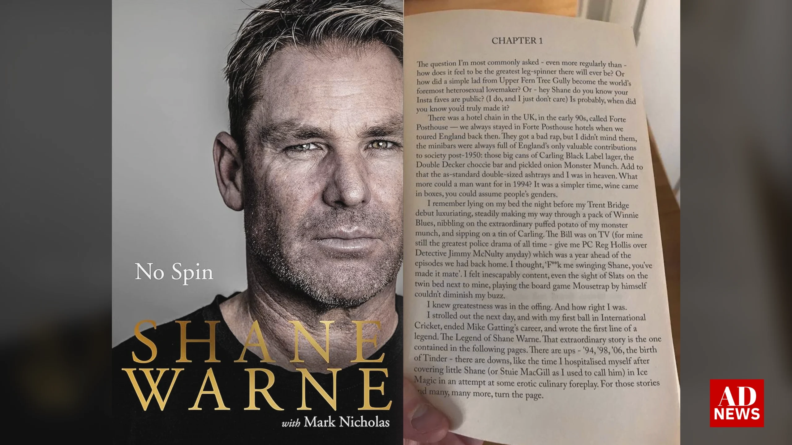 shane warne autobiography first page