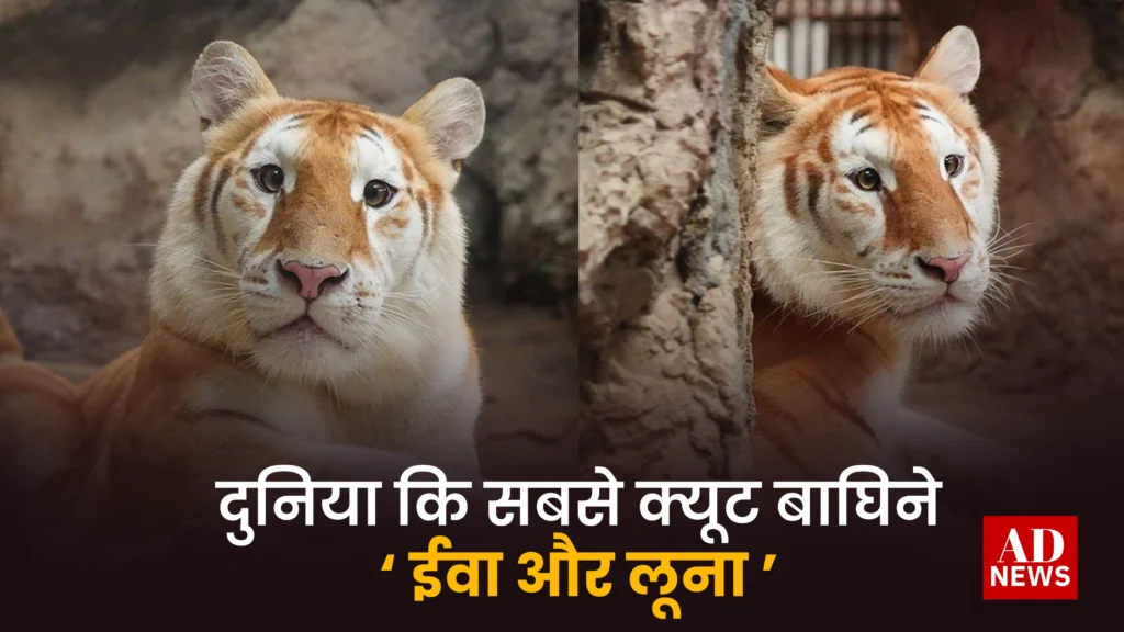 Eva and luna golden tiger: दुनिया की सबसे क्यूट बाघिन 'ईवा' और 'लूना'